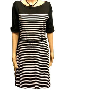 Lauren Ralph Lauren Cotton women Casual Midi Sweater dress size L Stretch